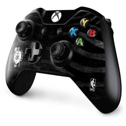 NBA Boston Celtics Black Animal Print Xbox One Controller Skin