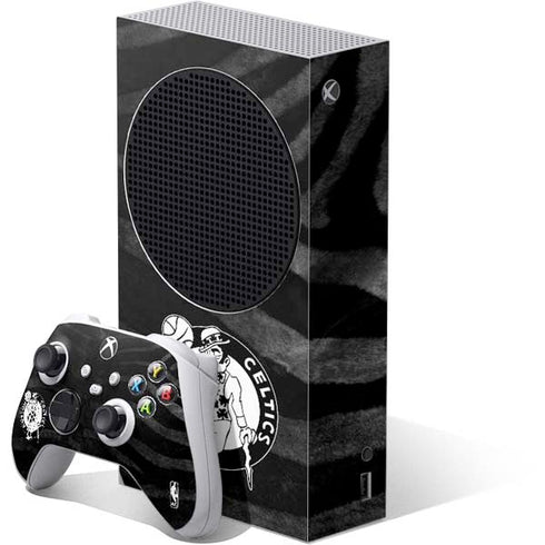 NBA Boston Celtics Black Animal Print Xbox Series S Skins