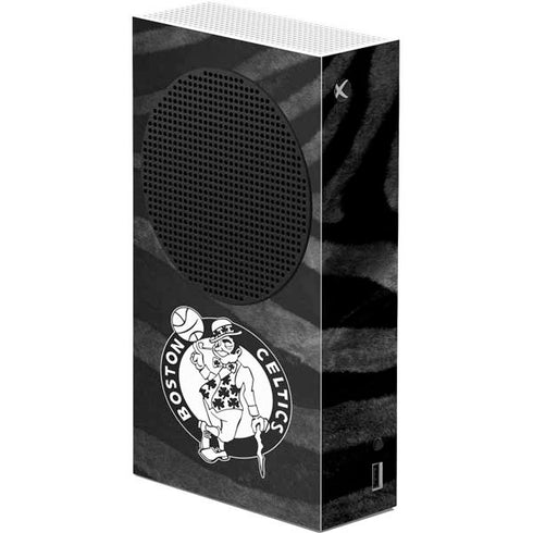 NBA Boston Celtics Black Animal Print Xbox Series S Console Skin