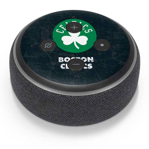 NBA Boston Celtics Black Secondary Logo Amazon Echo Dot Skin