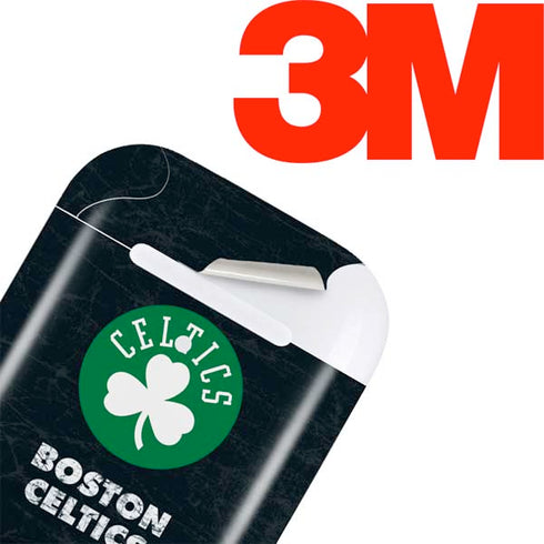 NBA Boston Celtics Black Secondary Logo Apple AirPods Skin