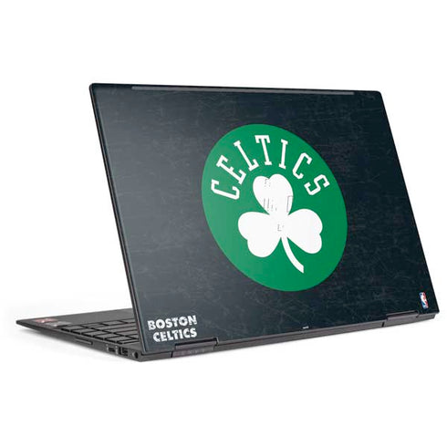 NBA Boston Celtics Black Secondary Logo HP Envy Skin