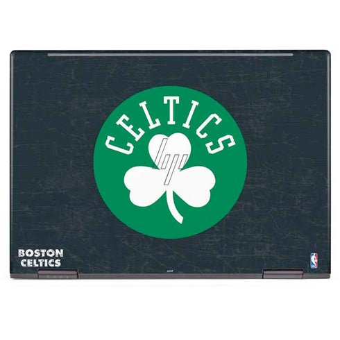 NBA Boston Celtics Black Secondary Logo HP Envy Skin