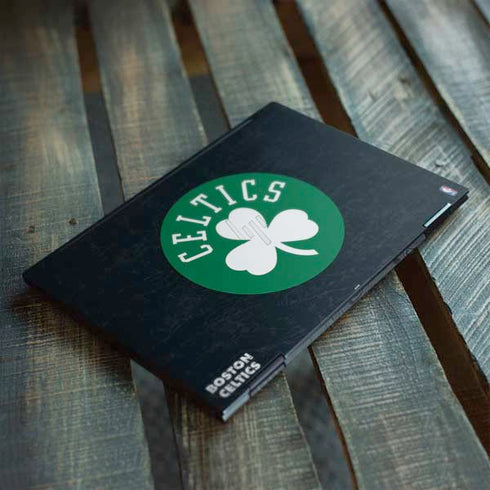NBA Boston Celtics Black Secondary Logo HP Envy Skin