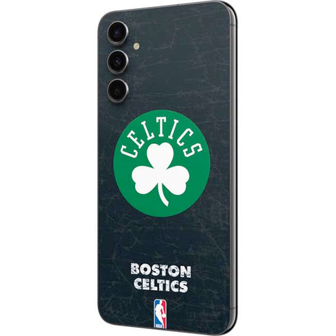 NBA Boston Celtics Black Secondary Logo Galaxy A14 5G Skin