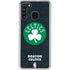 NBA Boston Celtics Black Secondary Logo Galaxy A21 Clear Case