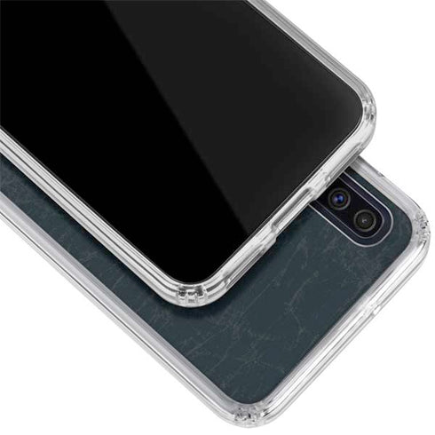 NBA Boston Celtics Black Secondary Logo Galaxy A50 Clear Case