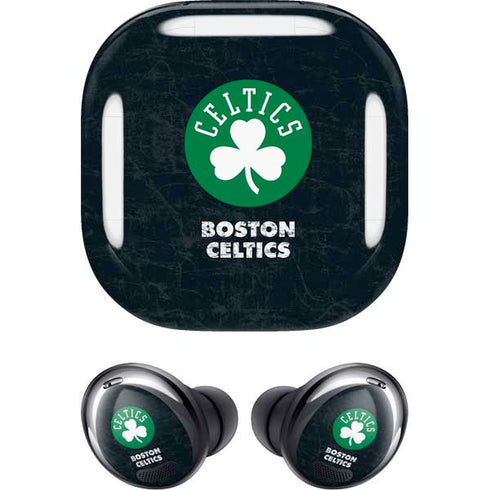 NBA Boston Celtics Black Secondary Logo Galaxy Buds Pro Skin
