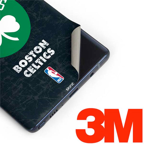 NBA Boston Celtics Black Secondary Logo Galaxy Note 9 Skin