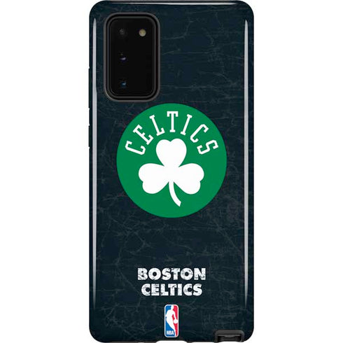 NBA Boston Celtics Black Secondary Logo Galaxy Note20 5G Pro Case