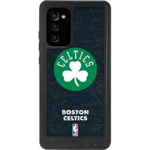 NBA Boston Celtics Black Secondary Logo Galaxy Note20 5G Waterproof Case