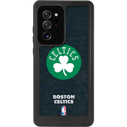 NBA Boston Celtics Black Secondary Logo Galaxy Note20 Ultra 5G Waterproof Case