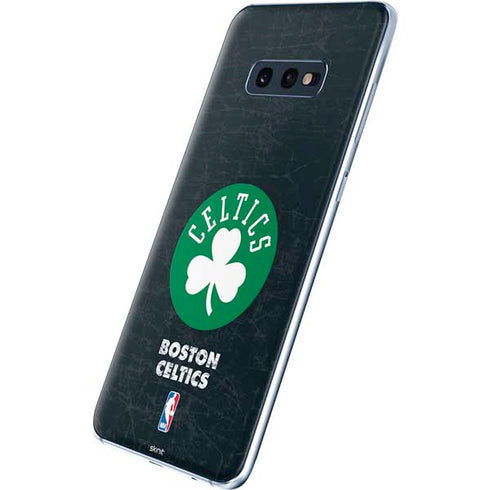 NBA Boston Celtics Black Secondary Logo Galaxy S10e Skin