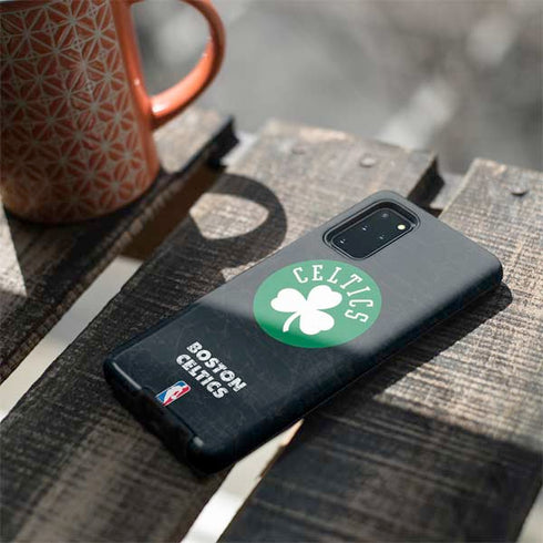 NBA Boston Celtics Black Secondary Logo Galaxy S20 Plus Pro Case