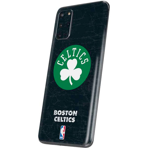 NBA Boston Celtics Black Secondary Logo Galaxy S20 Plus Skin