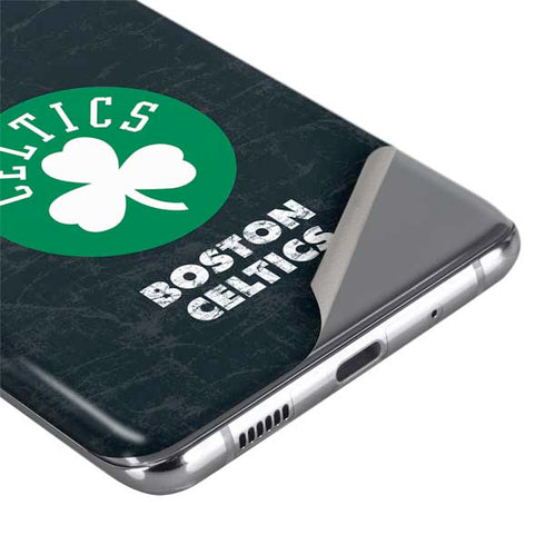 NBA Boston Celtics Black Secondary Logo Galaxy S20 Ultra 5G Skin