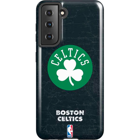 NBA Boston Celtics Black Secondary Logo Galaxy S21 5G Pro Case