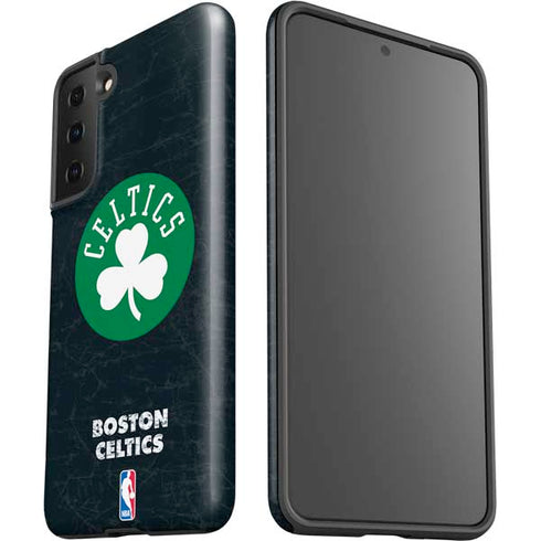 NBA Boston Celtics Black Secondary Logo Galaxy S21 Plus 5G Pro Case