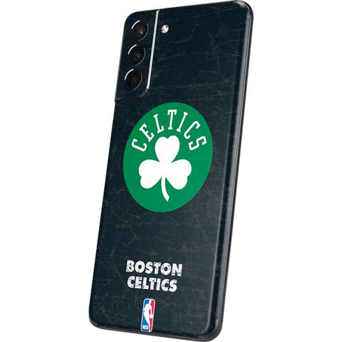 NBA Boston Celtics Black Secondary Logo Galaxy S21 Plus 5G Skin