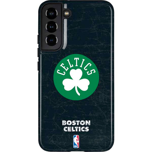 NBA Boston Celtics Black Secondary Logo Galaxy S22 Plus Pro Case