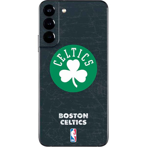 NBA Boston Celtics Black Secondary Logo Galaxy S22 Plus Skin