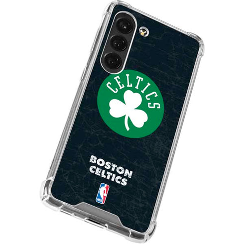 NBA Boston Celtics Black Secondary Logo Galaxy S23 Clear Case