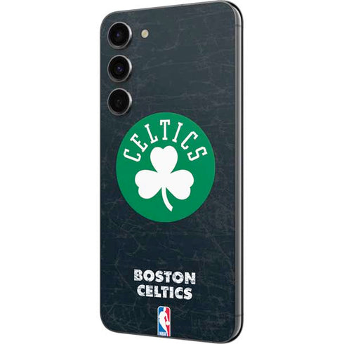 NBA Boston Celtics Black Secondary Logo Galaxy S23 Plus Skin
