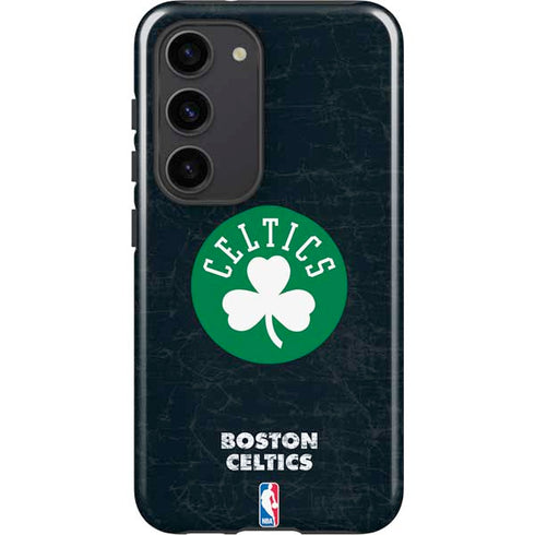NBA Boston Celtics Black Secondary Logo Galaxy S23 Pro Case