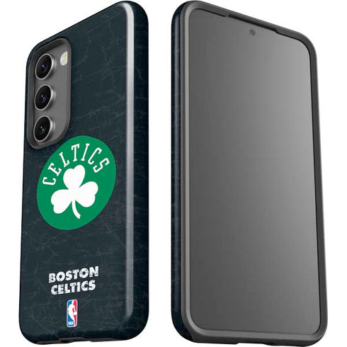 NBA Boston Celtics Black Secondary Logo Galaxy S23 Pro Case