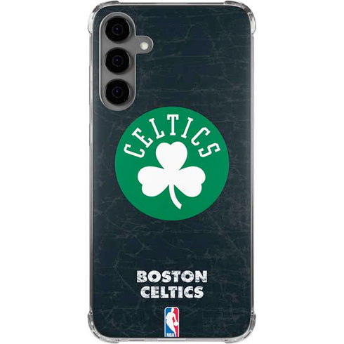 NBA Boston Celtics Black Secondary Logo Galaxy S24 Plus Clear Case