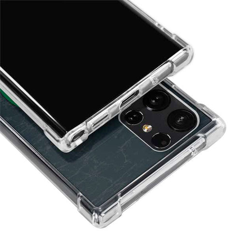 NBA Boston Celtics Black Secondary Logo Galaxy S24 Ultra Clear Case