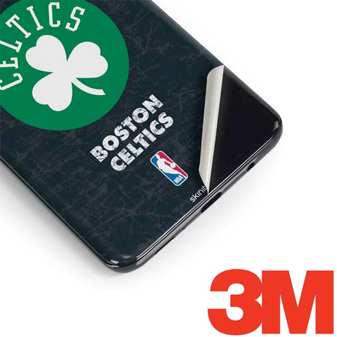 NBA Boston Celtics Black Secondary Logo Galaxy S9 Plus Skin