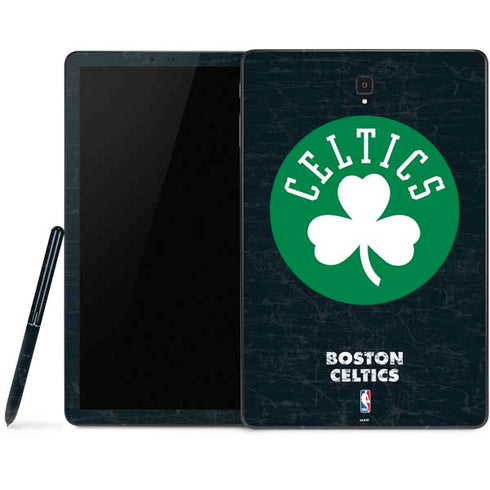 NBA Boston Celtics Black Secondary Logo Samsung Galaxy Tab Skin