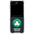 NBA Boston Celtics Black Secondary Logo Galaxy Z Flip5 5G Clear Case