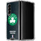 NBA Boston Celtics Black Secondary Logo Galaxy Z Fold4 5G Clear Case