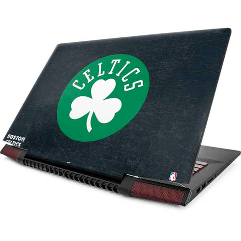NBA Boston Celtics Black Secondary Logo Lenovo IdeaPad Skin