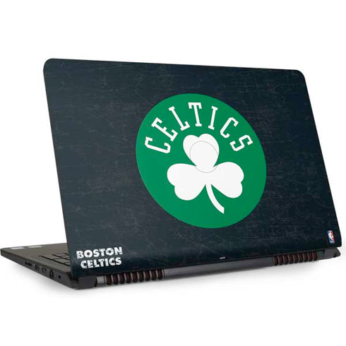 NBA Boston Celtics Black Secondary Logo Dell Inspiron Skin