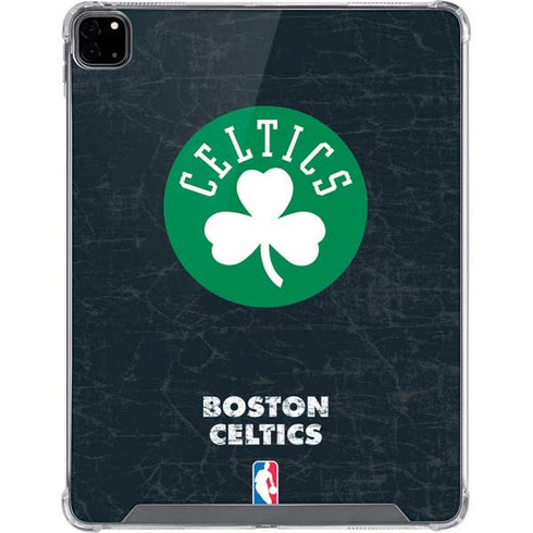 NBA Boston Celtics Black Secondary Logo iPad Pro 12.9in (2020) Clear Case
