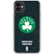 NBA Boston Celtics Black Secondary Logo iPhone 11 Clear Case