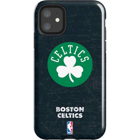 NBA Boston Celtics Black Secondary Logo iPhone 11 Impact Case