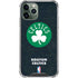 NBA Boston Celtics Black Secondary Logo iPhone 11 Pro Max Clear Case