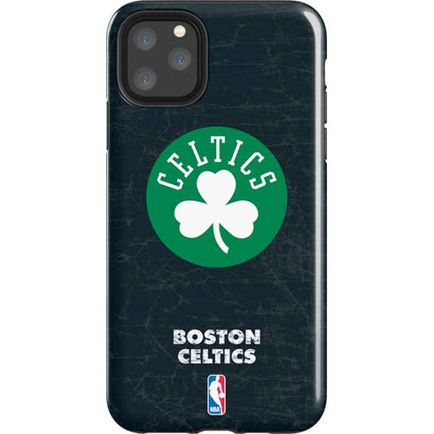 NBA Boston Celtics Black Secondary Logo iPhone 11 Pro Max Impact Case