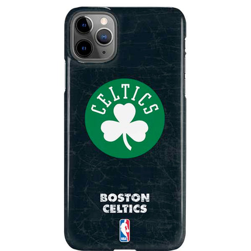 NBA Boston Celtics Black Secondary Logo iPhone 11 Pro Max Lite Case