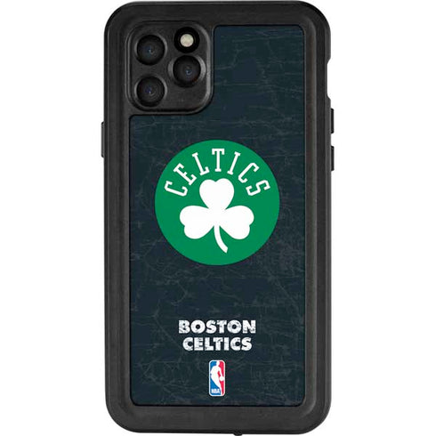NBA Boston Celtics Black Secondary Logo iPhone 11 Pro Waterproof Case