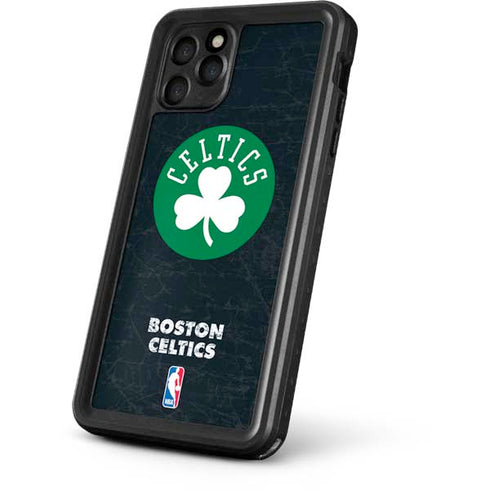 NBA Boston Celtics Black Secondary Logo iPhone 11 Pro Waterproof Case