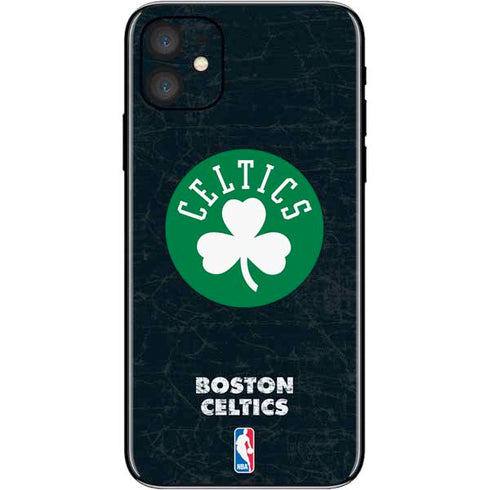 NBA Boston Celtics Black Secondary Logo iPhone 11 Skin