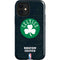 NBA Boston Celtics Black Secondary Logo iPhone 12 Mini Impact Case