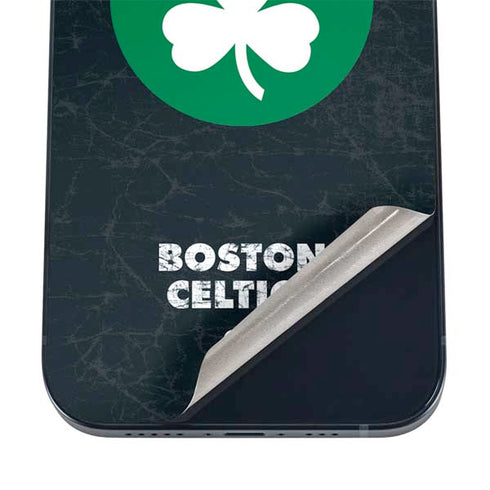 NBA Boston Celtics Black Secondary Logo iPhone 12 Mini Skin