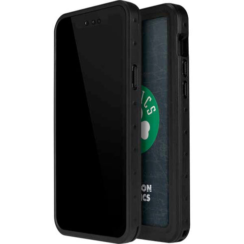 NBA Boston Celtics Black Secondary Logo iPhone 12 Mini Waterproof Case