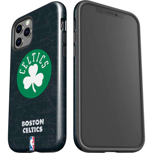 NBA Boston Celtics Black Secondary Logo iPhone 12 Pro Impact Case